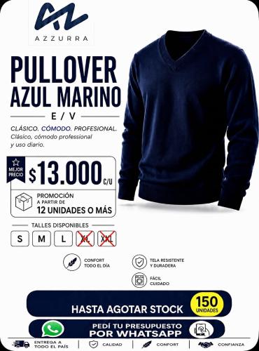 Pullover E/v Azul Marino
