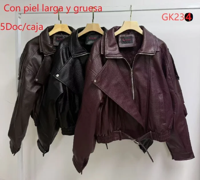 Bomber de Mujer con Piel Yd