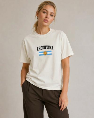 Remera Estampada Argentina Bandera