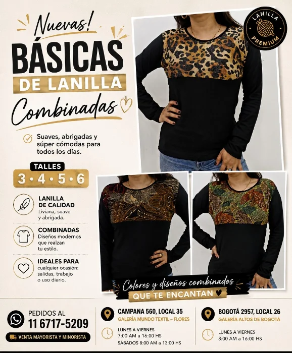 Basicas Conbinadas de Lanilla