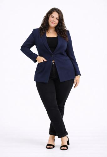 Blazer Sastrero con Bolsillo Especial