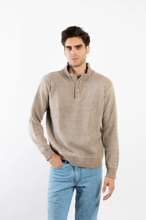 Sweater Chenille con Boton por Mayor