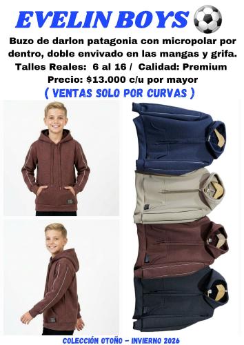 Buzo con Doble Linea y Grifa