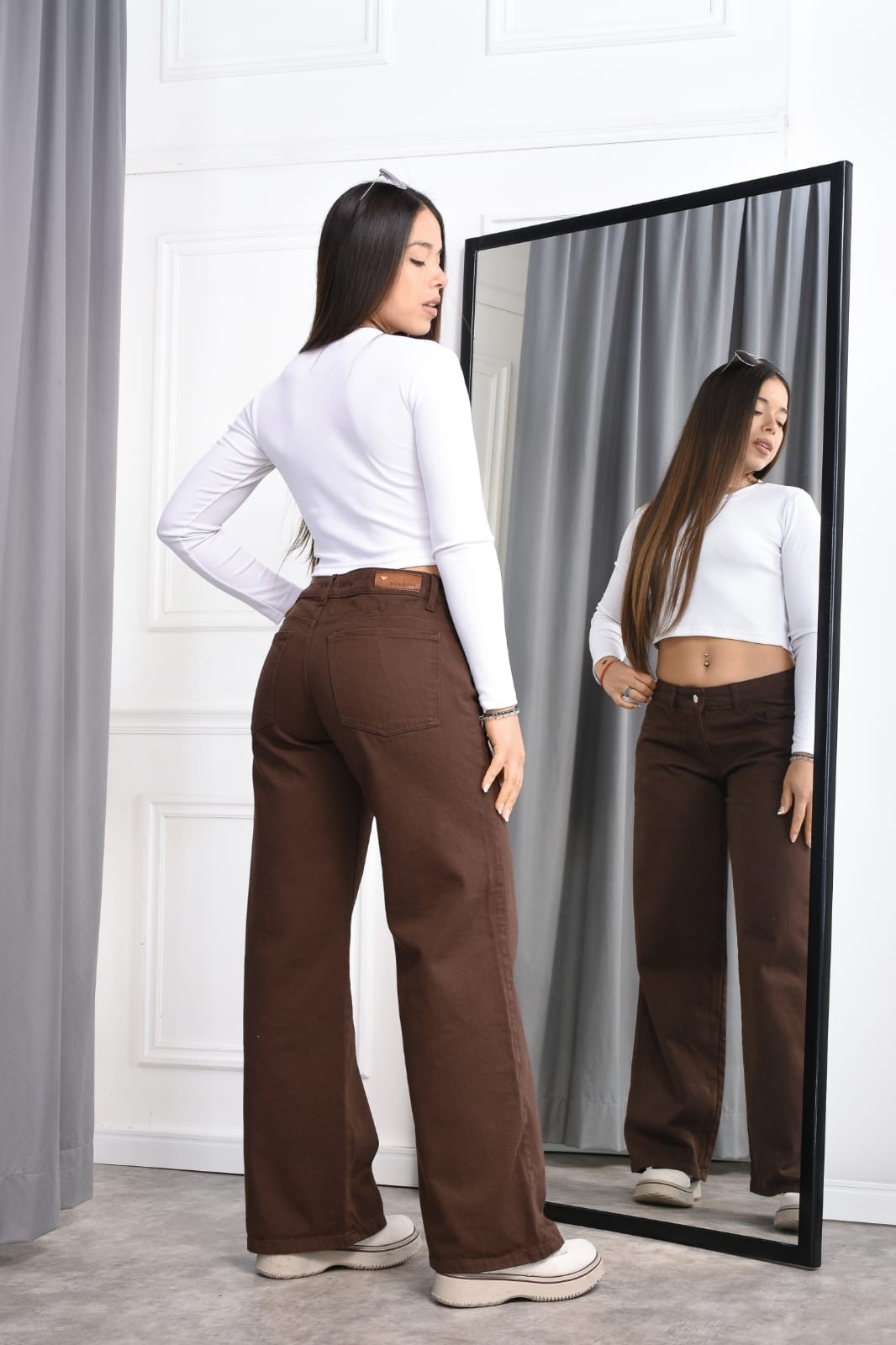 Art F381 Wide Leg Chocolate Rigido - Imagen 3