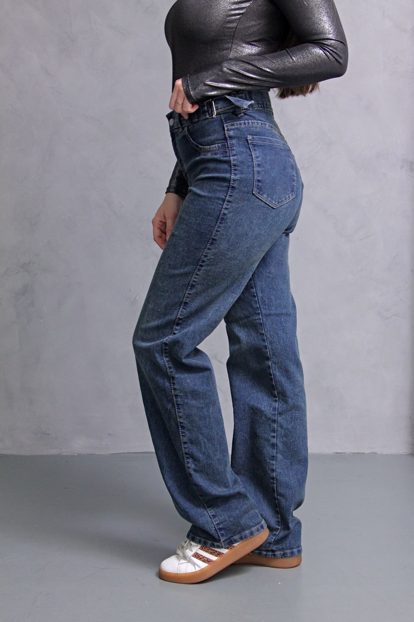 Wide Leg Oxido Localizado Confort Semielastizado, con Reguladores - Imagen 7
