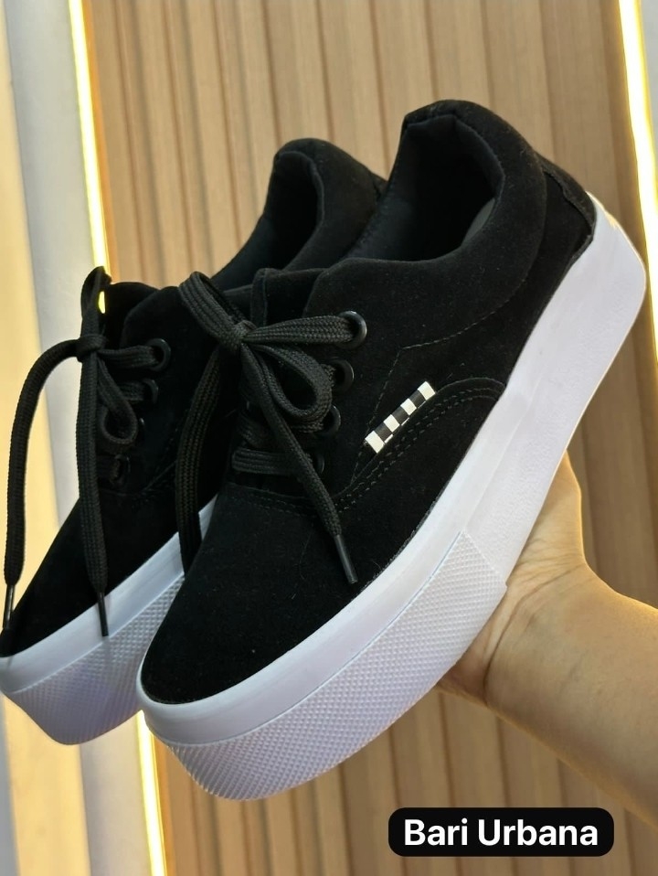 Zapatillas Plataforma Gamuza - Imagen 2
