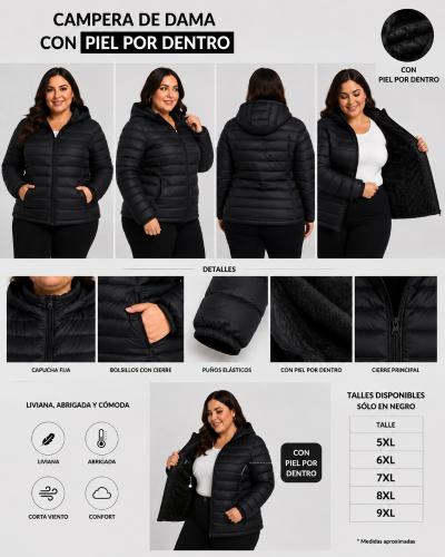 Campera con Piel Especial