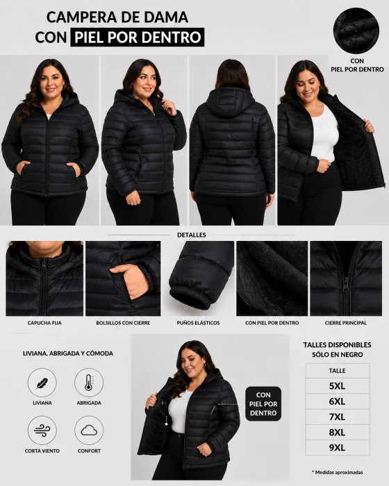 Campera con Piel Especial