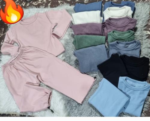 Conjunto de Unisex Remera Manga Larga + Baggy del 6 al 16