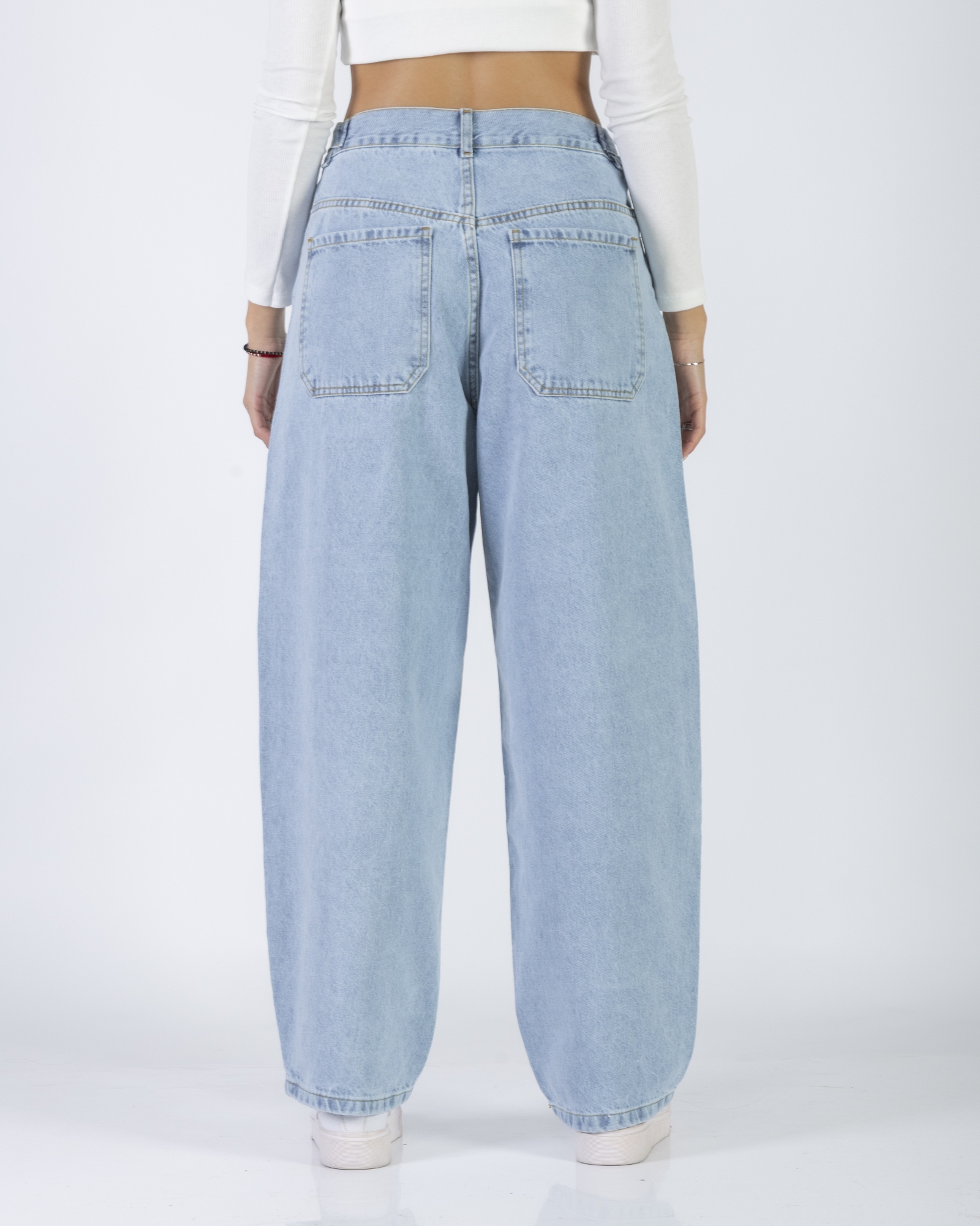 Jeans Baggy Celeste Claro  Solo por Mayor - Imagen 2