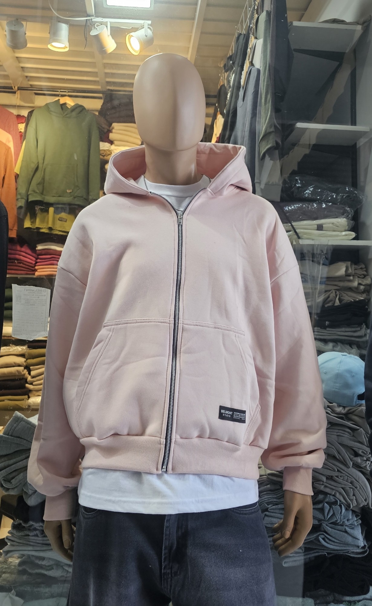 Campera Boxy Fit Frizada - Imagen 3