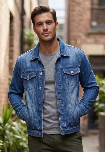 Camperas de Jeans Hombre