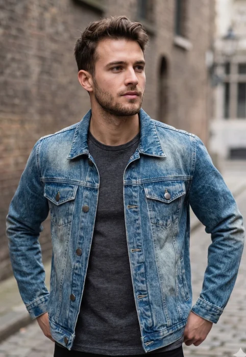Camperas de Jeans Hombre