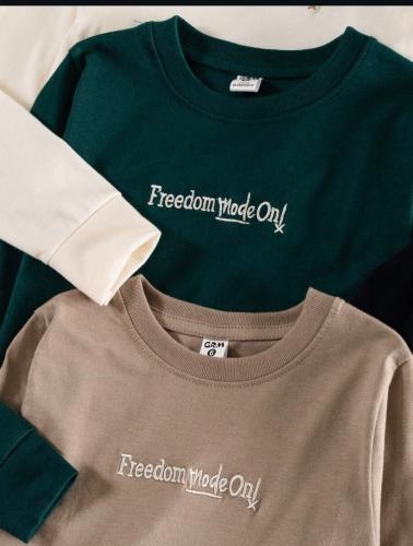 Camiseta Fredom Algodón Peinado Niño - Miniatura 3