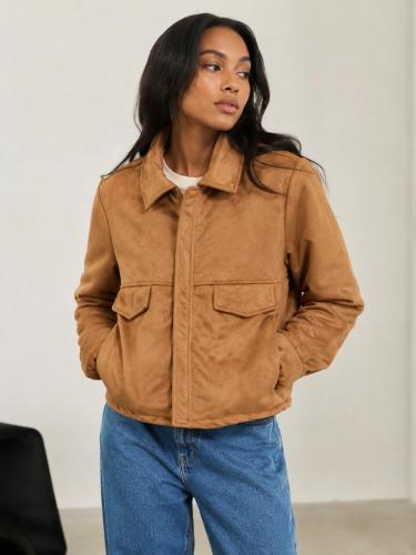 "campera de Suede con Piel Kyle"