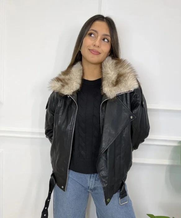 Campera Sara con Piel