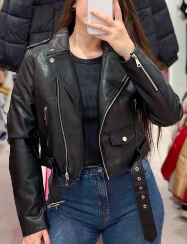Campera Ecocuero con Cinto