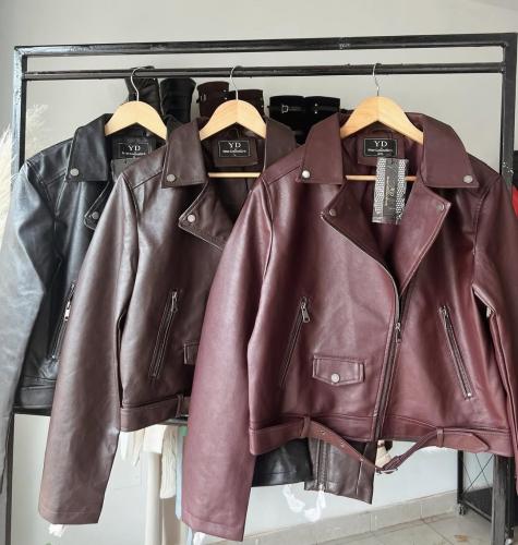 Campera Ecocuero con Cinto