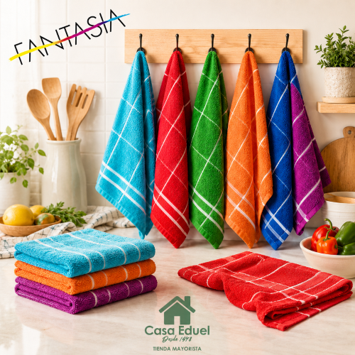 Docena Repasador Fantasia Algodon