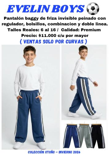 Pantalon Baggy con Doble Linea