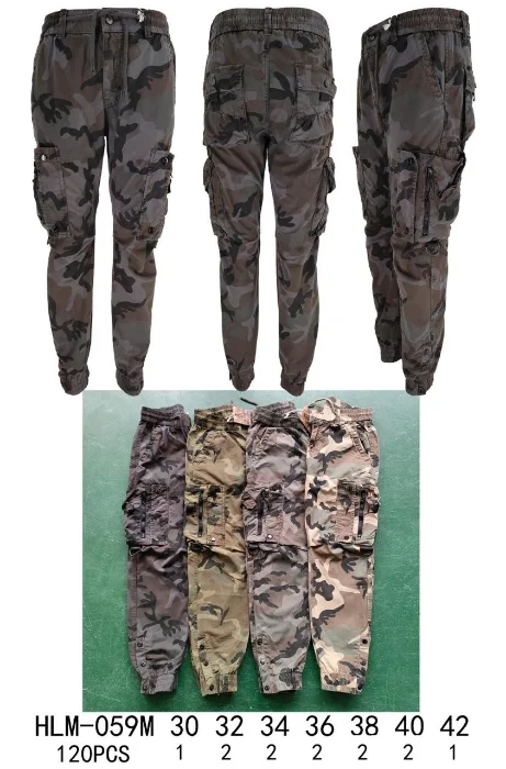 Cargos Kamuflados con Botones