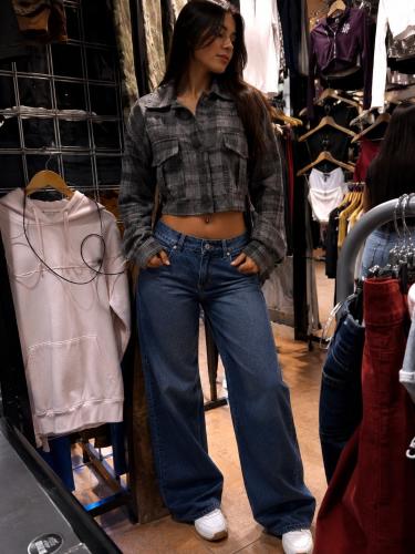 Jeans Tiro bajo Blue