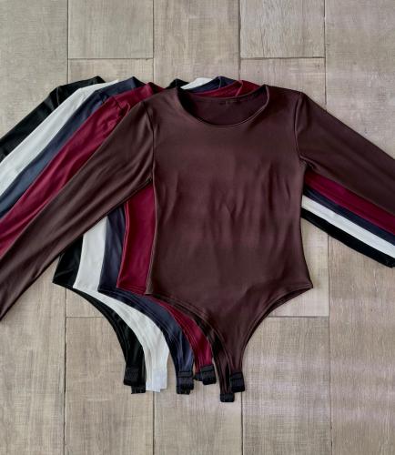 Body Manga Larga Cuello Redondo