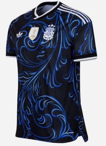 Camiseta Suplente Argentina Bordado Liso sin Número