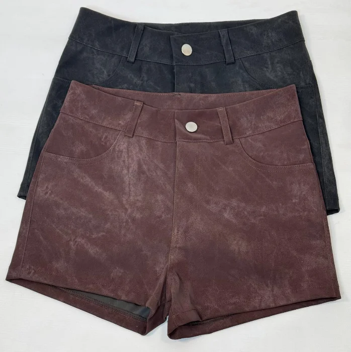 Short Tiro Medio, Gamuza.