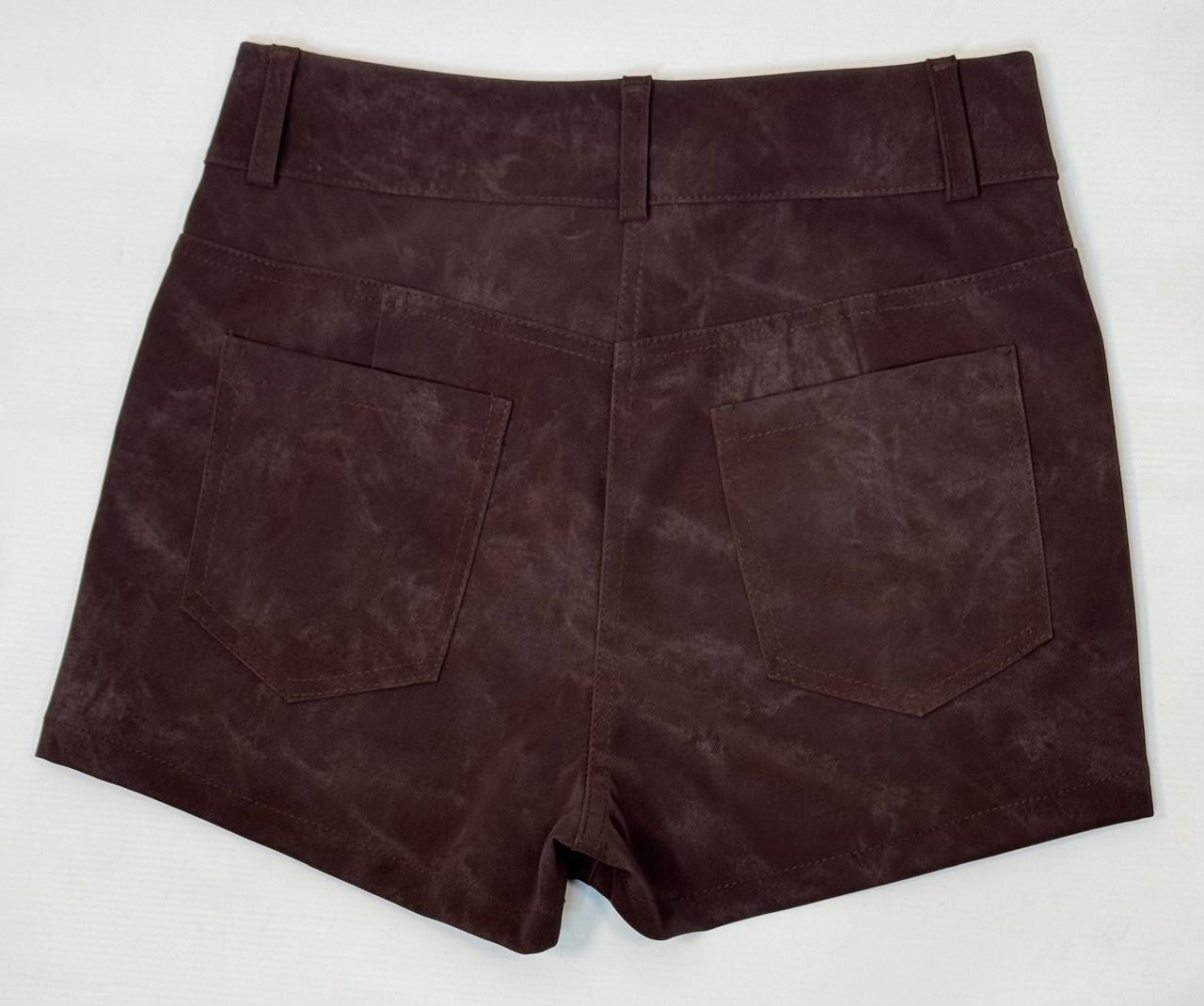 Short Tiro Medio, Gamuza. - Imagen 3