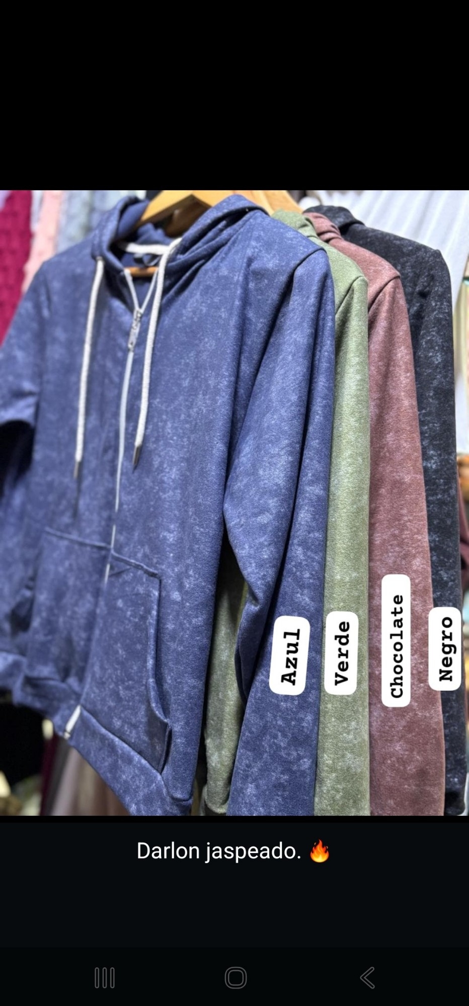 Campera Darlon Jaspeado. - Imagen 1