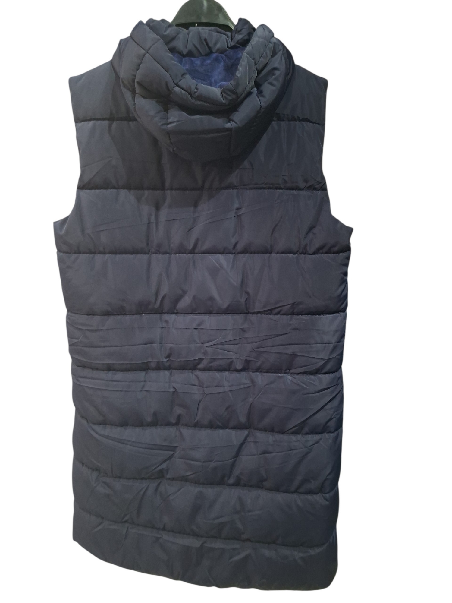 Chaleco Largo con Piel Marca Yd - Imagen 3