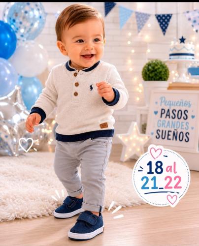 Zapatillas Livianas con Abrojos Bebe