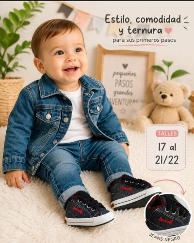 Botitas de Yeans Negras Bebés