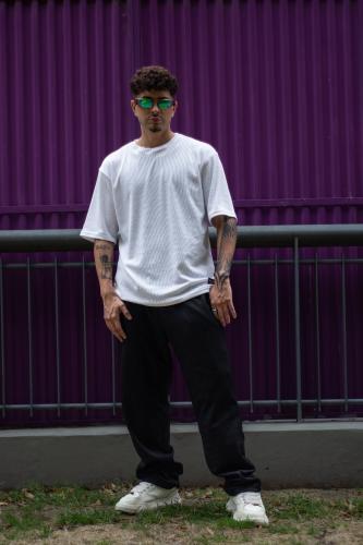 Pantalon Baggy de Wafle Frizado - Miniatura 2