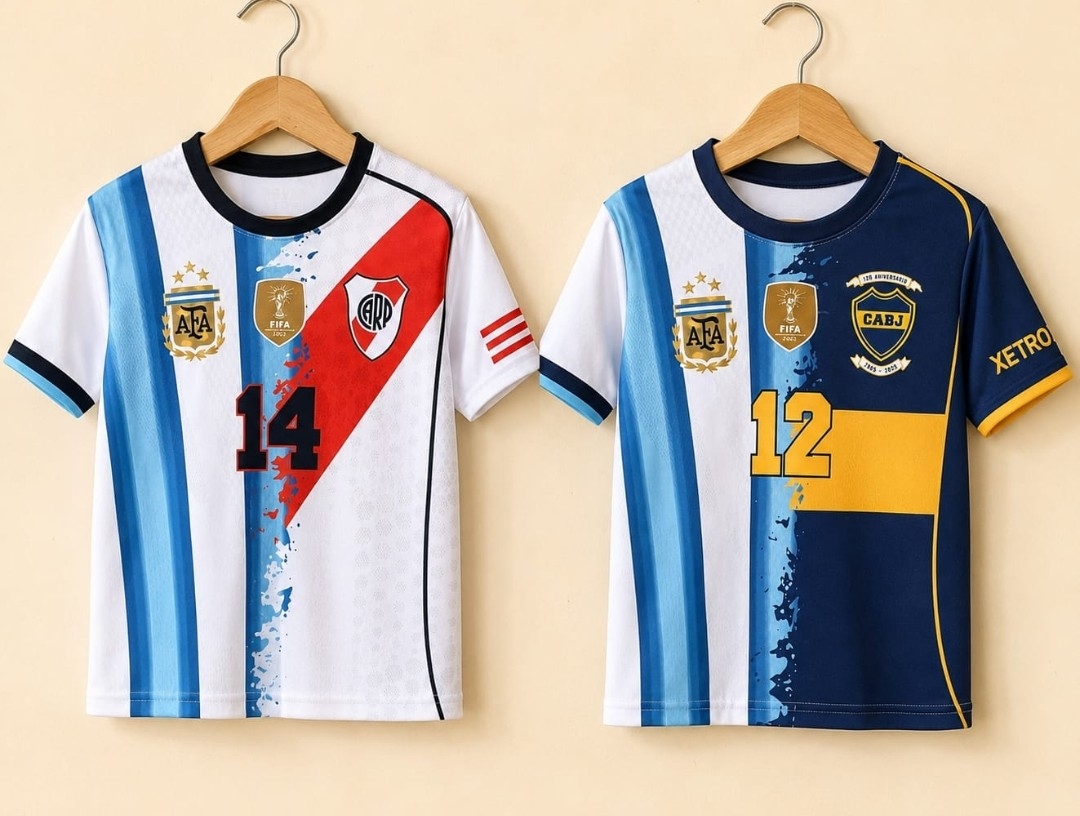 Camisetas Futbol Doble Niño - Imagen 1