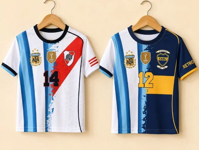 Camisetas Futbol Doble Niño