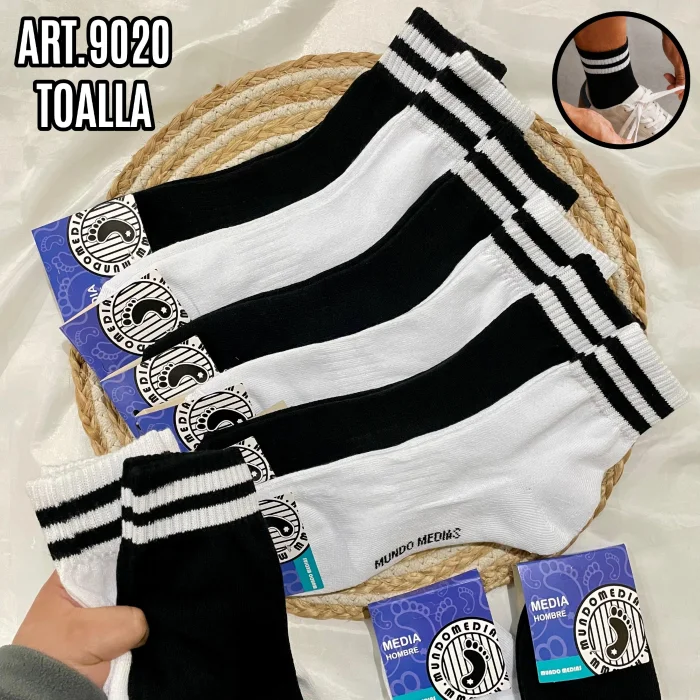 Medias Tenis "mundo" Toalla -lenceria Micatu