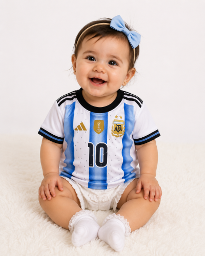 Remeras Argentina con Estras Bebe