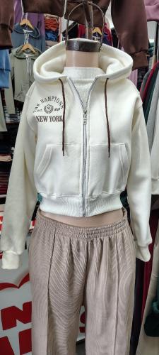 Campera Crop Frizado