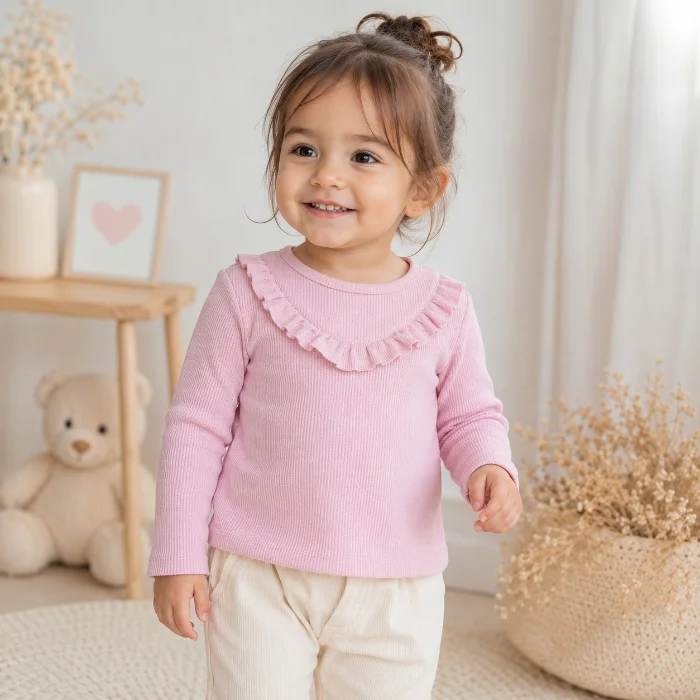 Camiseta Magnolia de Beba de Wafle