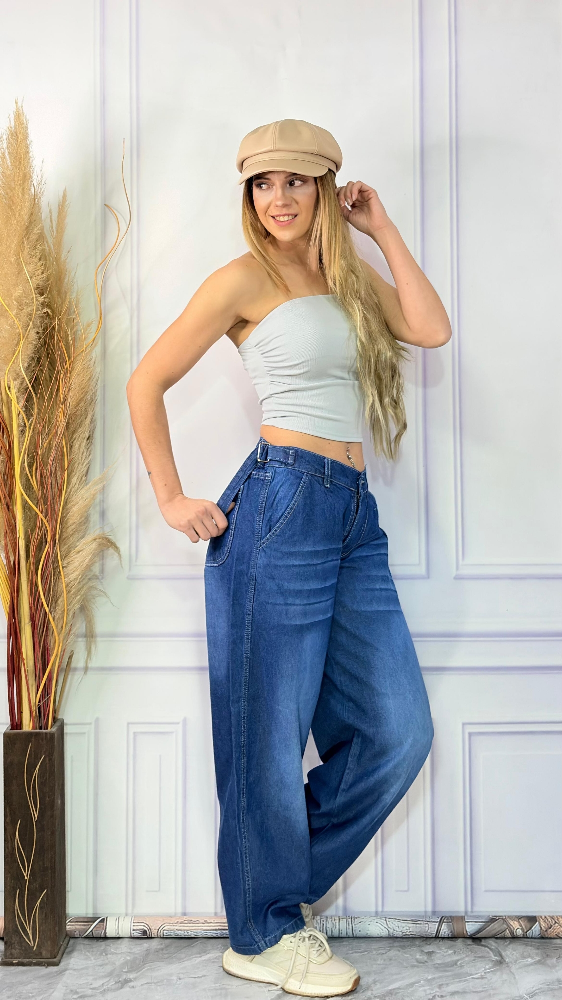 Jeans Baggy con Regulador - Imagen 3