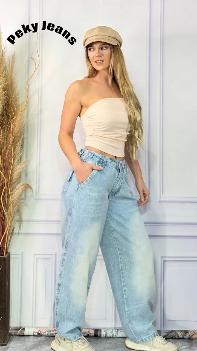 Jeans Baggy con Regulador