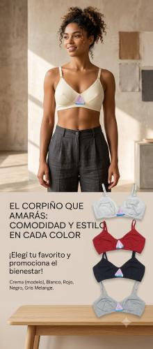 Corpiño de Algodón sin Aro