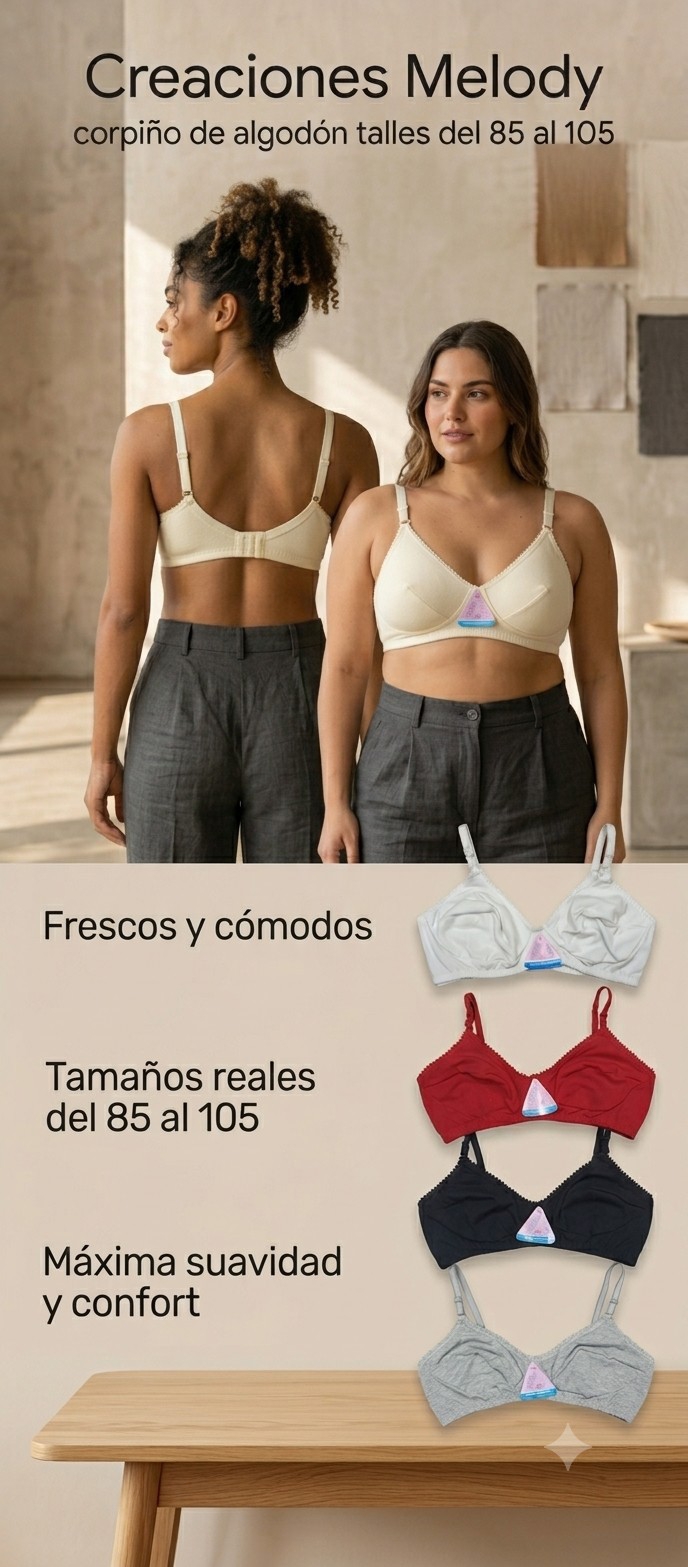 Corpiño de Algodón sin Aro - Imagen 2