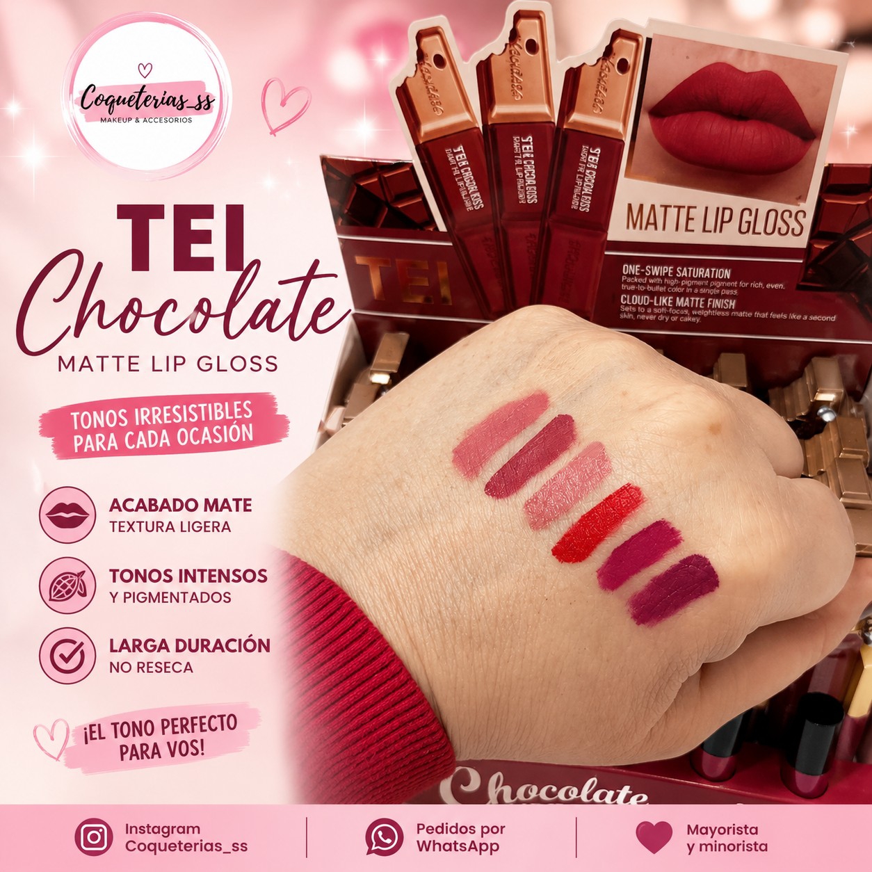 Lu Gloss Matte Tei Chocolate - Imagen 2