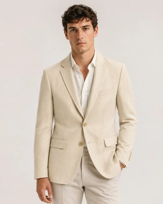 Saco Blazer de Hombre  Paño Espiga
