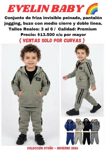 Conjunto con Medio Cierre y Doble Linea