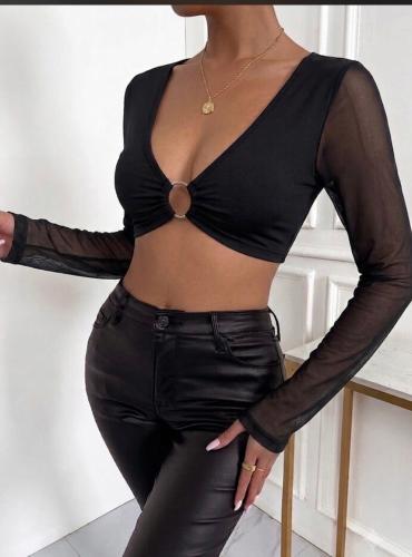 Top Lycra con Argolla