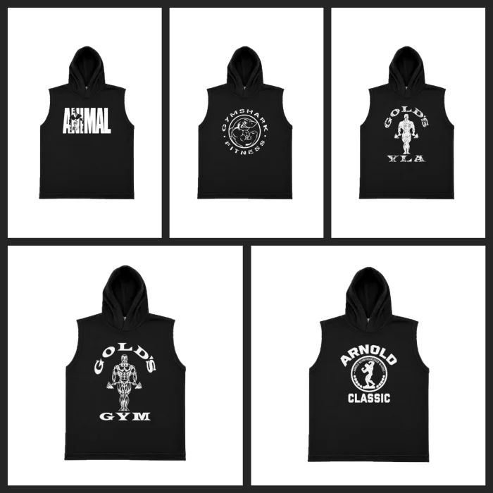 Sudadera Deportiva de Friza Gymshark Golds Gym Animal Arnold Chalecos